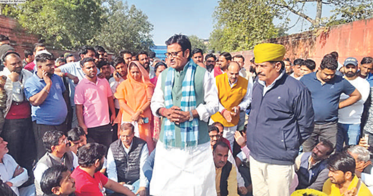 Protest outside SMS mortuary after death of gunman Ajit Singh